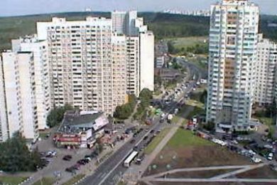 Веб-камера Москвы, Южное Бутово, улица Скобелевская в реальном времени